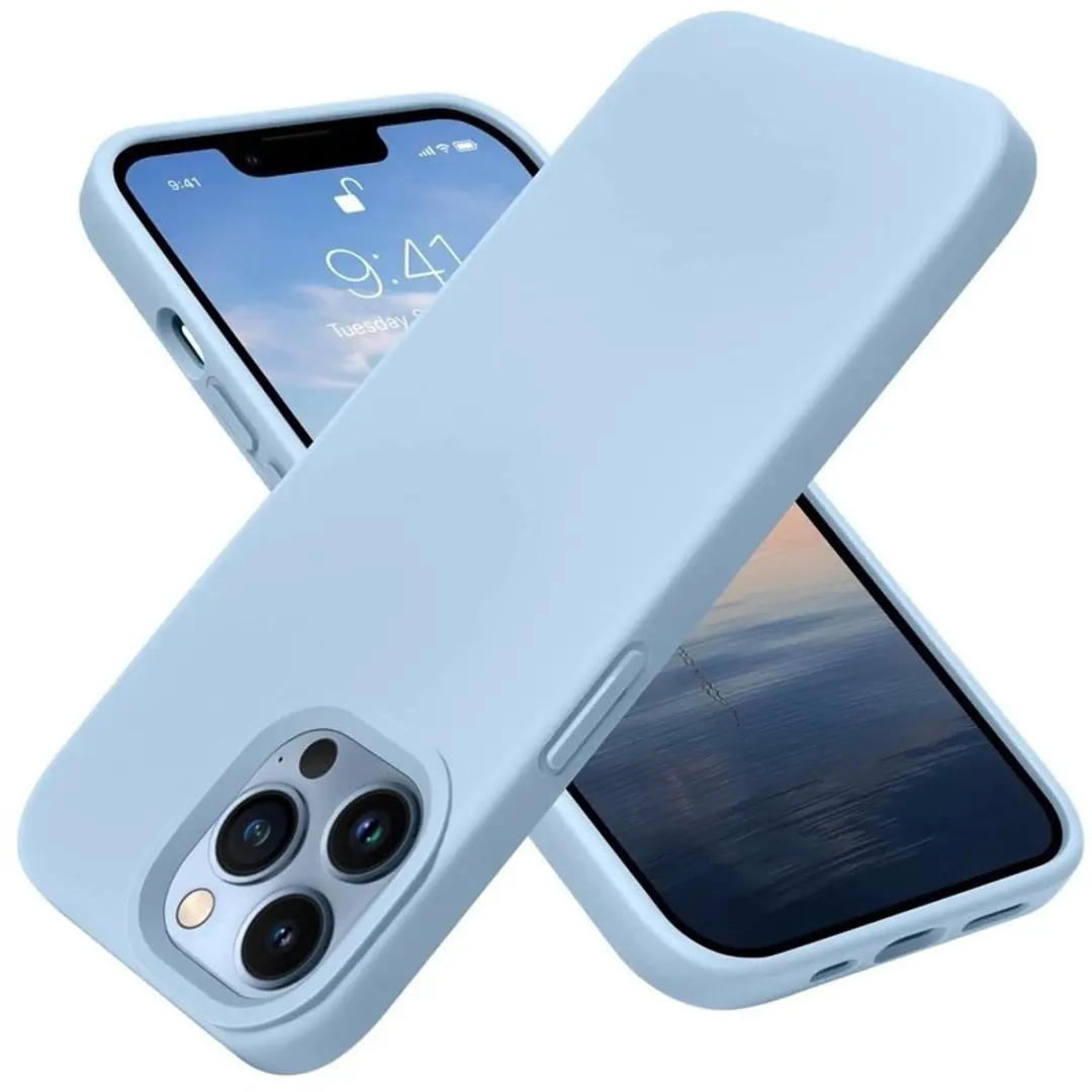 MobiQ Liquid Silicone Hoesje iPhone 15 Pro