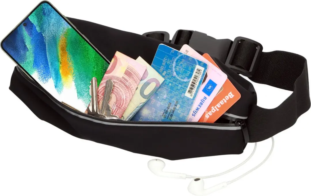 Mobiparts Comfort Fit Sport Belt MP-118496 - Zwart