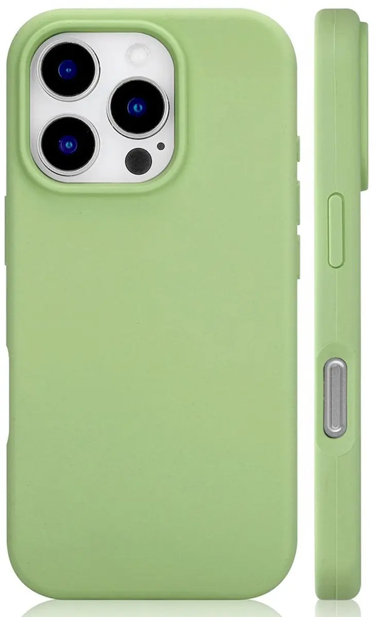 MobiQ Liquid Silicone Hoesje iPhone 16 Pro Max 46-00377 - Mintgroen