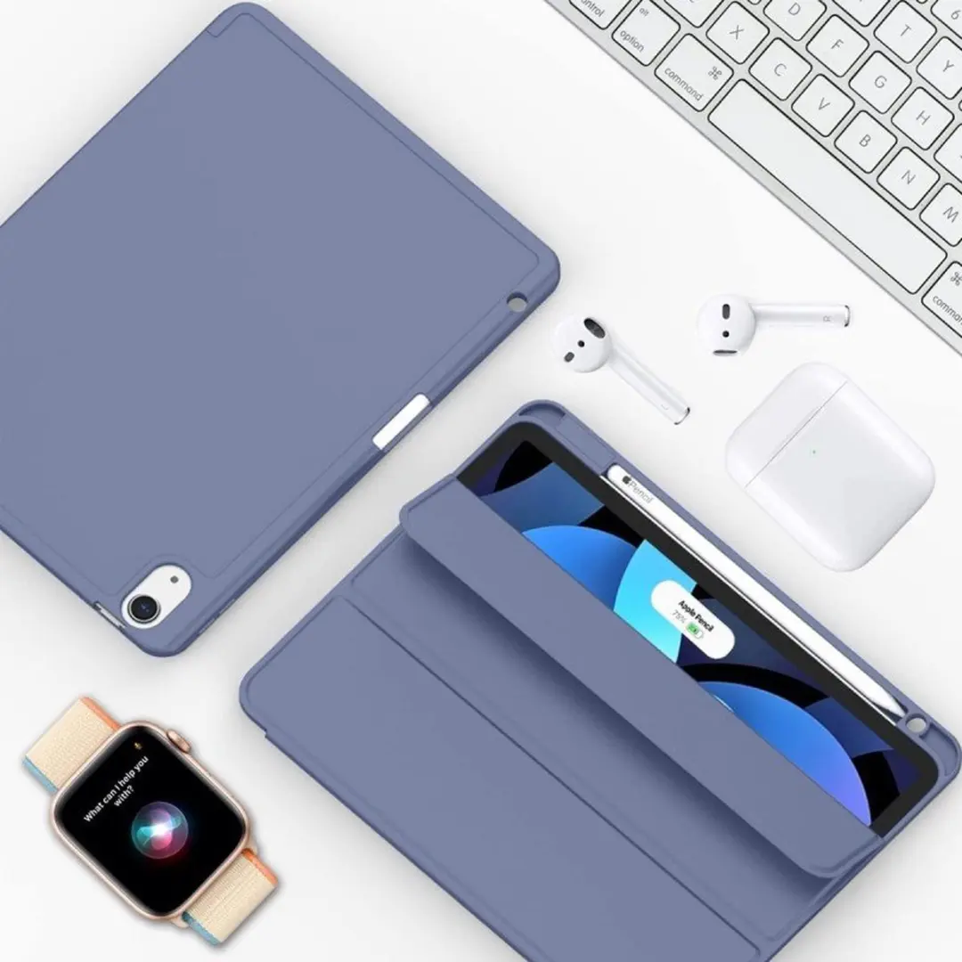 MobiQ 13-03449 Folio Hoes iPad Air 13 (2024) - Lavender Grey