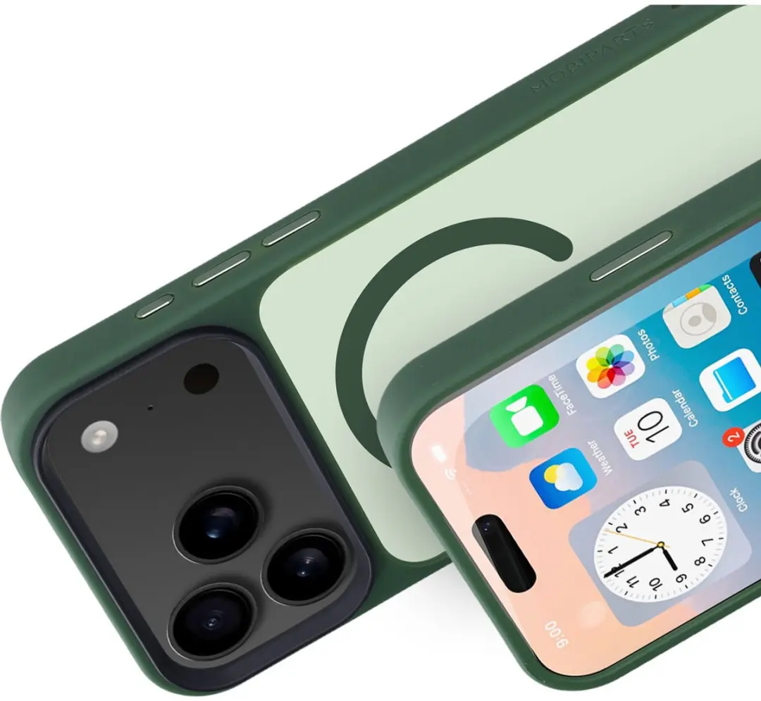 Mobiparts MP-130075 Hoesje iPhone 17 Pro Max - Hardcover MagSafe - Groen