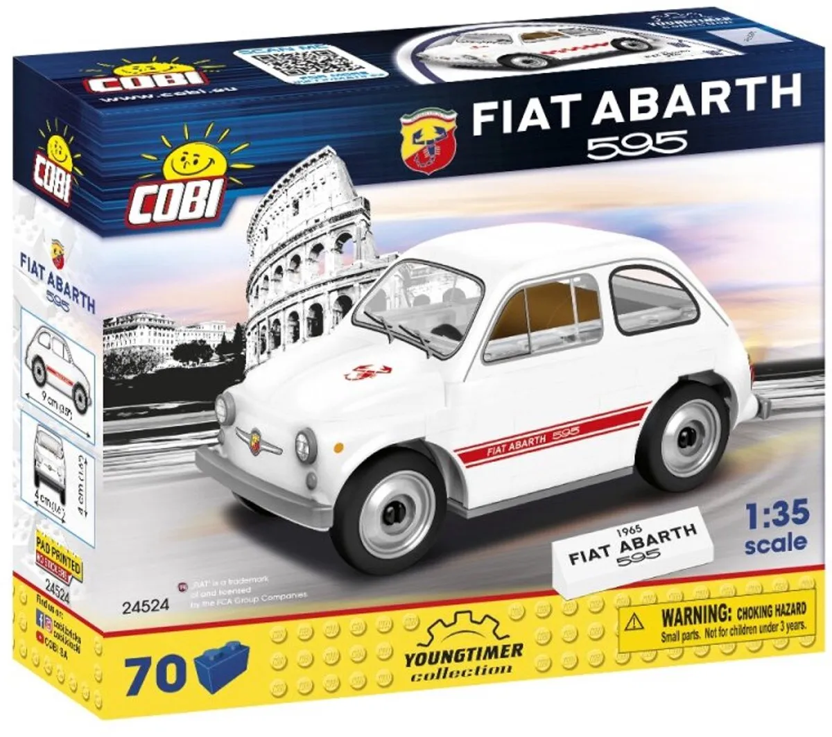 Cobi Fiat Abarth 595 65-delig - Blauw