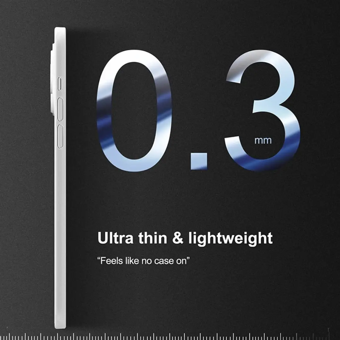 MobiQ 13-02170 Ultra Dun Hoesje iPhone 14 Pro Max - Frosted Clear