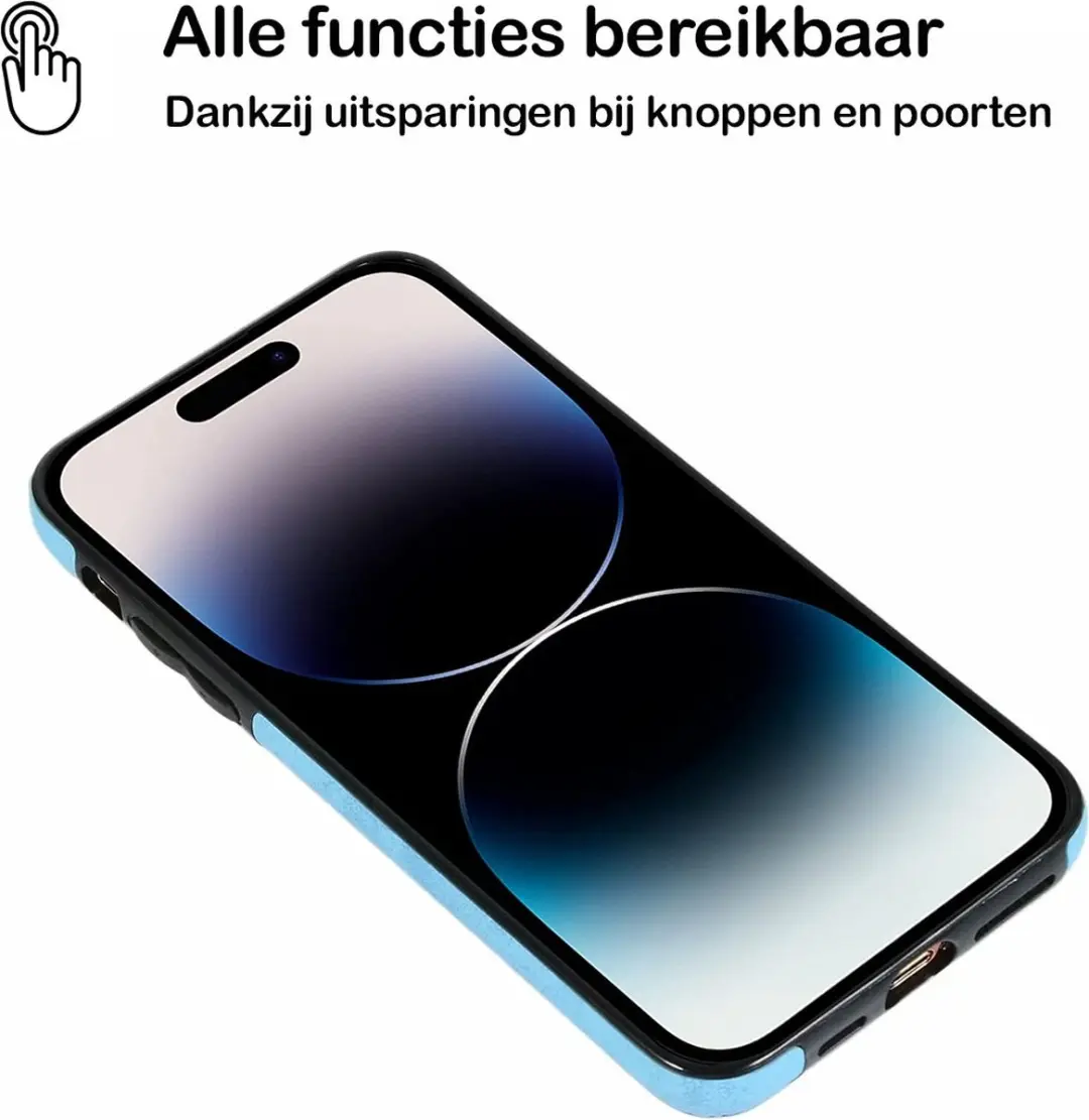 MobiQ 2-in-1 Wallet Case iPhone 11 Pro Max - lichtblauw