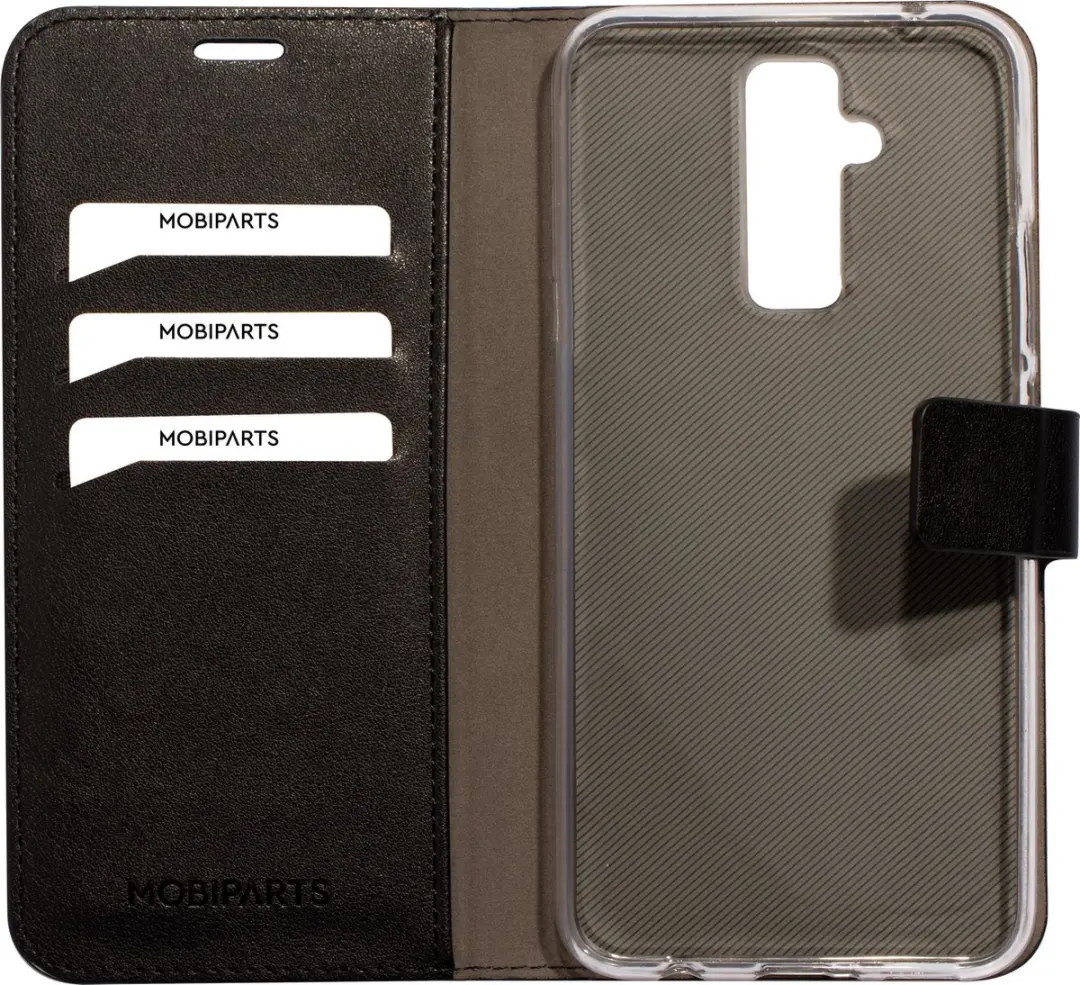 Mobiparts MP-84155 Hoesje Huawei Mate 20 Lite - Wallet - Eco Leer - Zwart