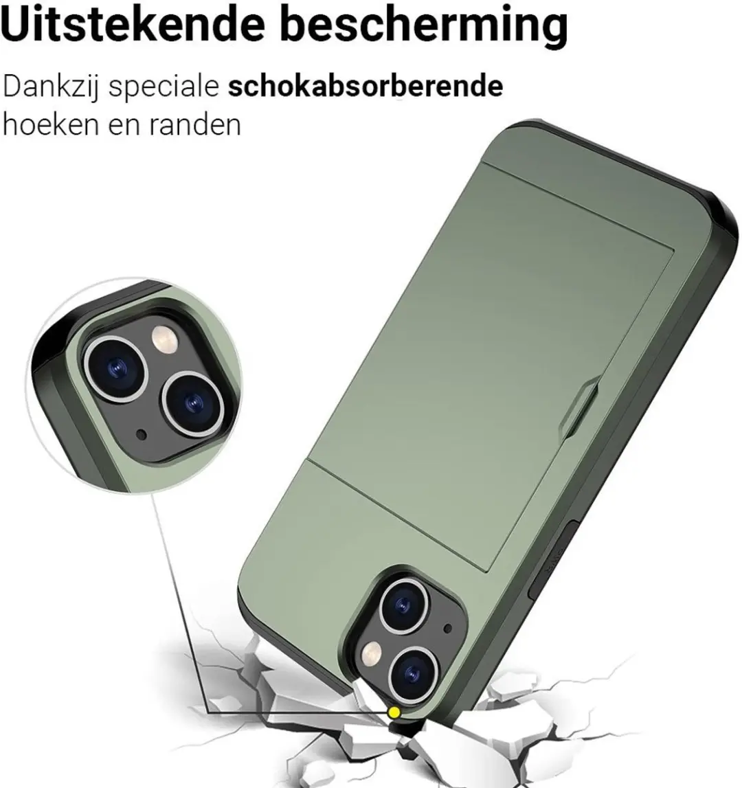 MobiQ Hybrid Card Case Hoesje 46-00029 - Groen