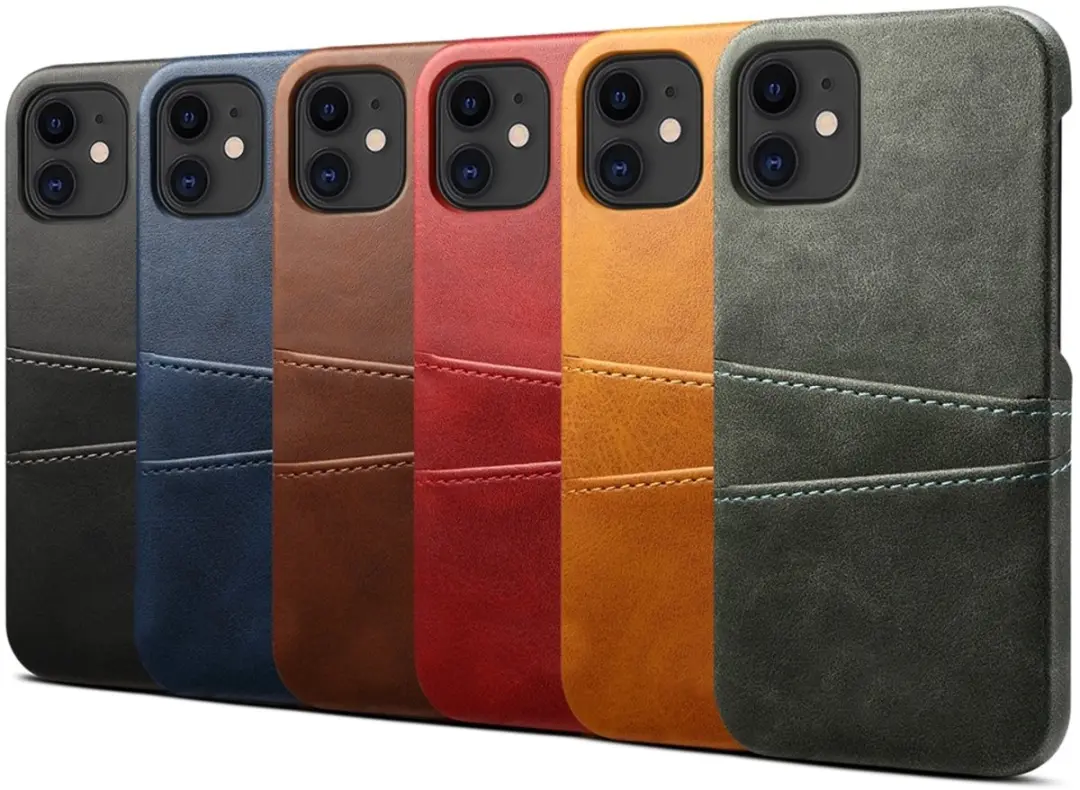 MobiQ Leather Snap On Wallethoesje iPhone 14 Pro Max - tan