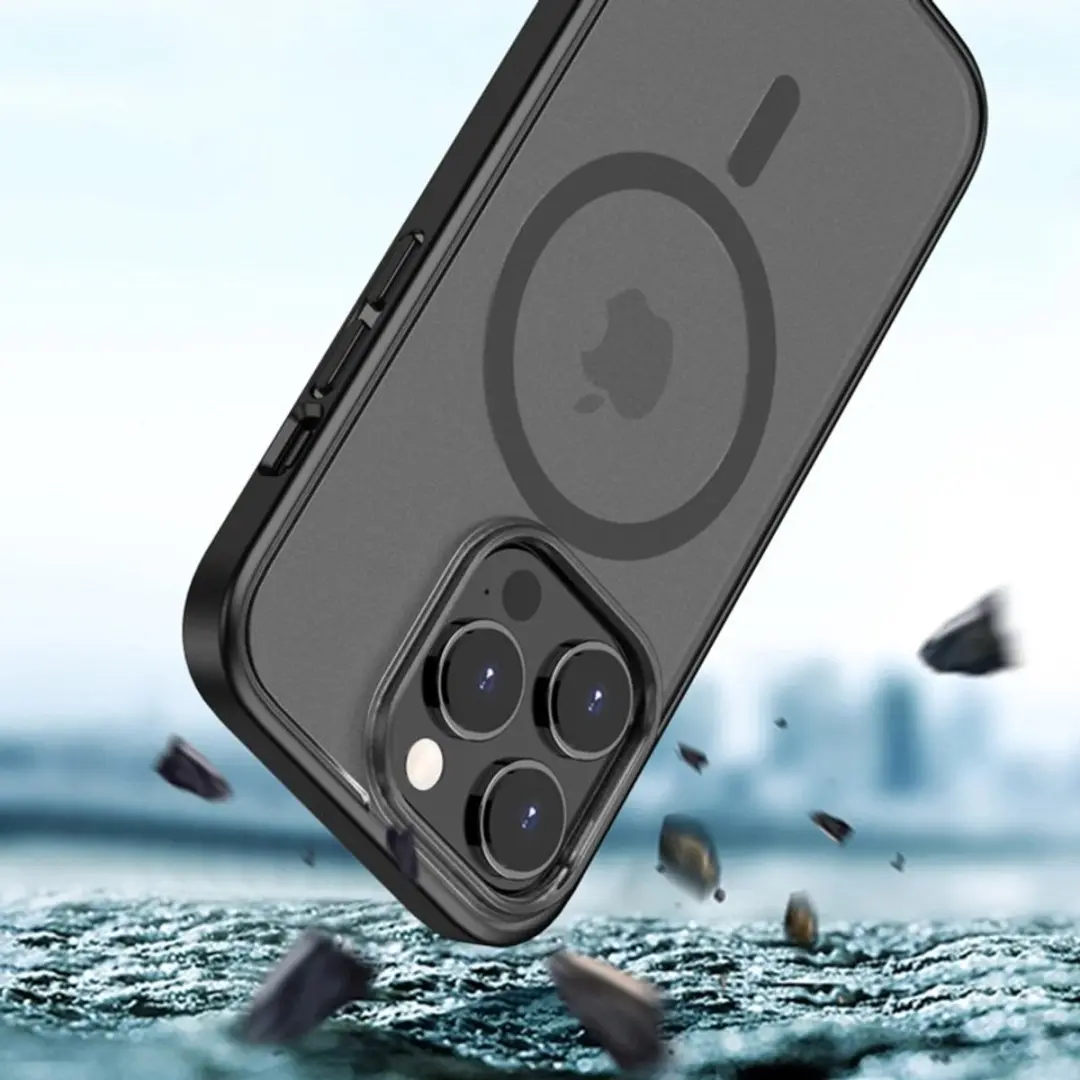 MobiQ Magneet Hoesje iPhone 15 Plus Frosted Clear - MPN 13-03193