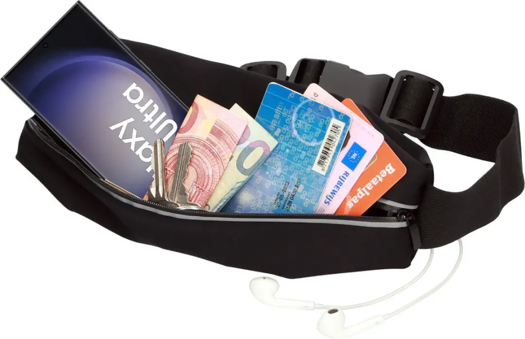 Mobiparts Comfort Fit Sport Belt MP-123673 - Zwart