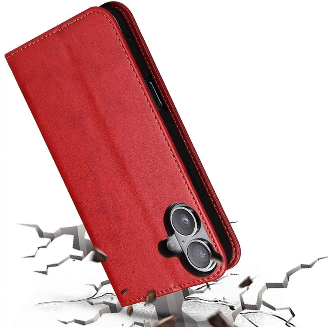 MobiQ Premium Business Wallet iPhone 17 - Rood - MPN 46-01162