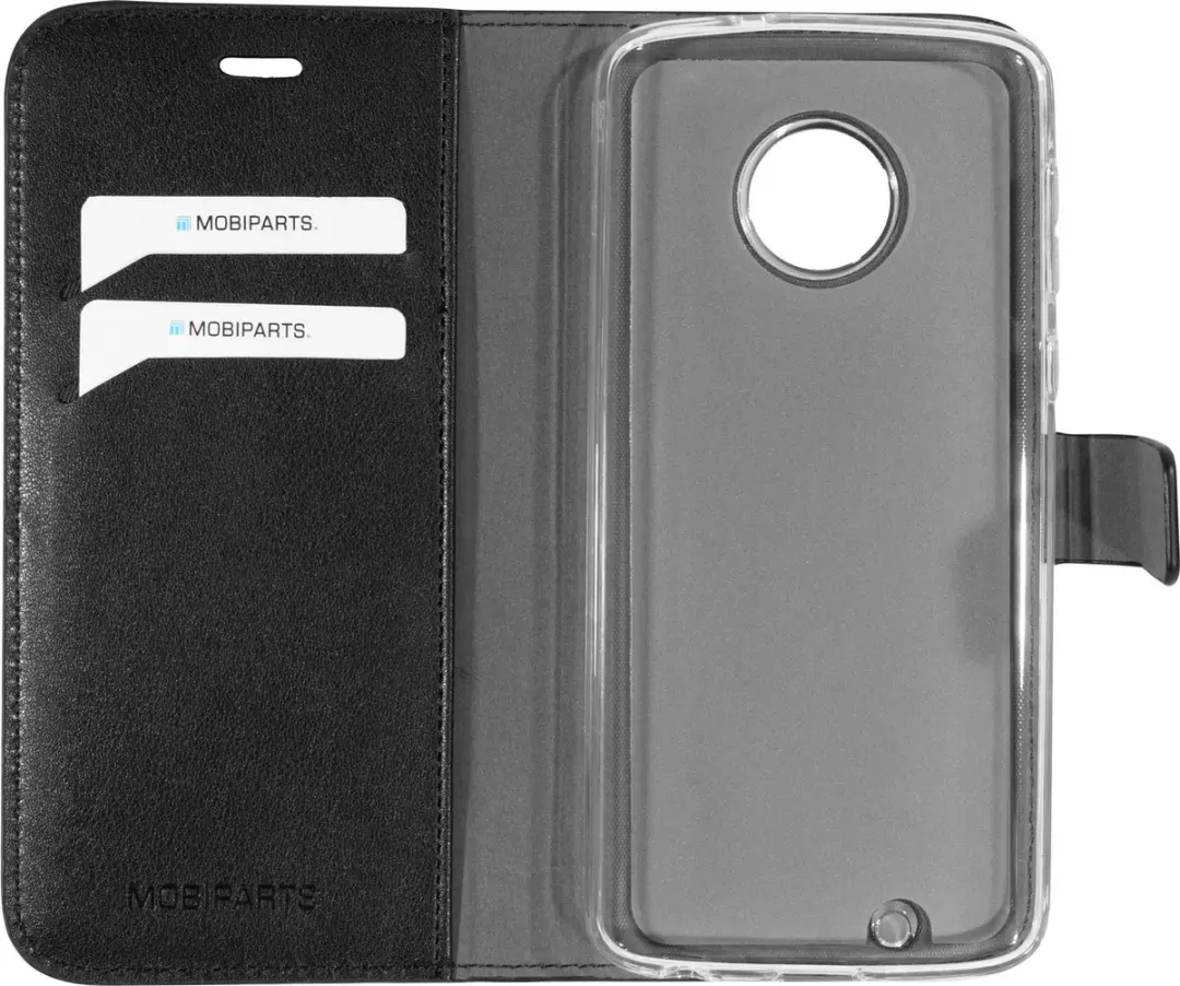 Mobiparts MP-76654 Hoesje Motorola Moto G6 - Wallet Eco Leer - Zwart