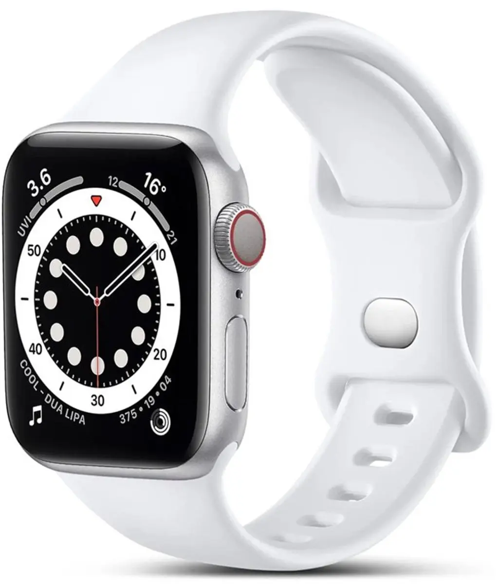 MobiQ Siliconen Bandje Apple Watch 45mm