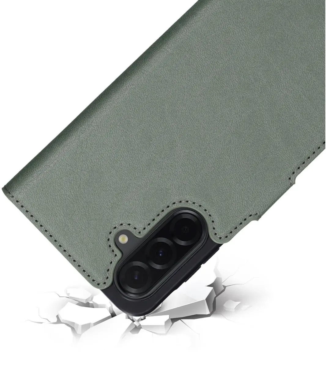 Mobiparts MP-128754 Hoesje Samsung Galaxy A36 - Wallet Eco Leer Groen