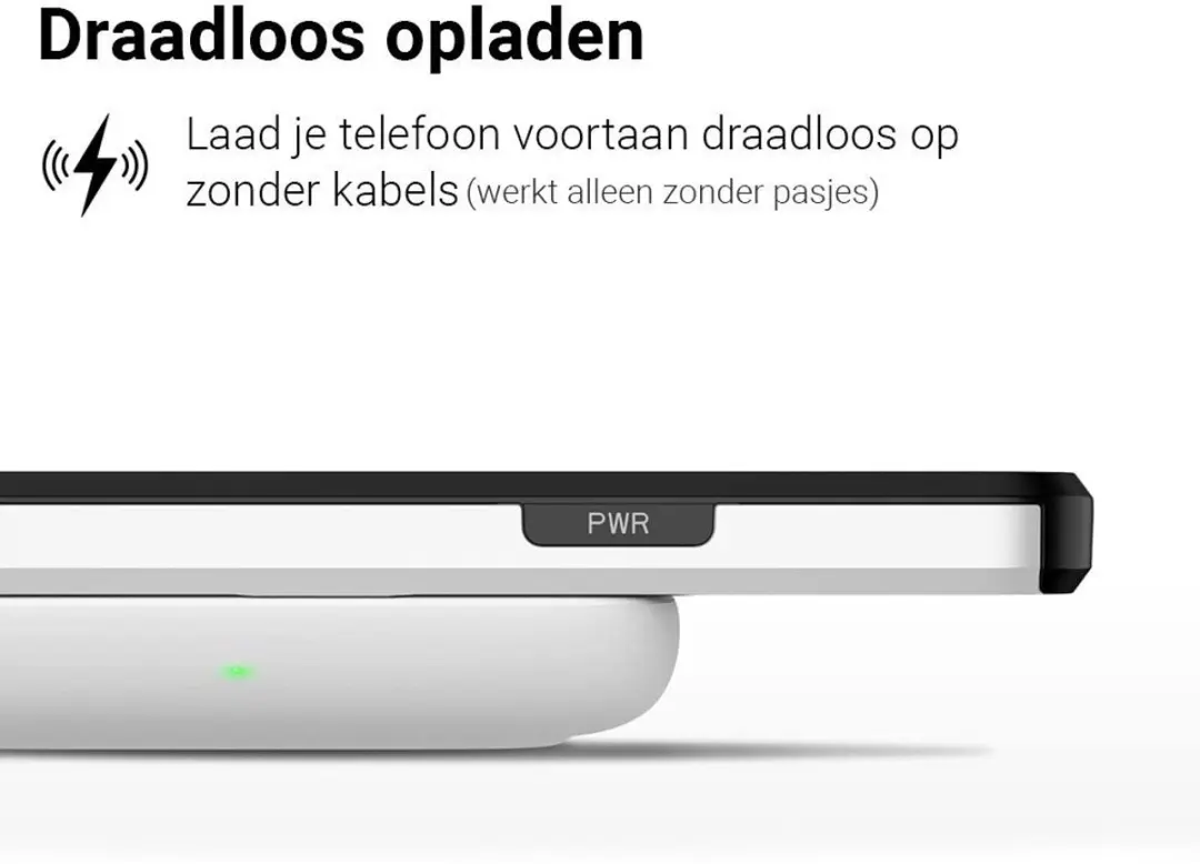 MobiQ iPhone 16e Pashoesje 46-00829 - Wit