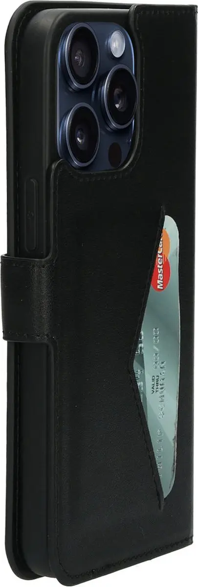 Mobiparts MP-124379 Hoesje iPhone 15 Pro Max - Wallet - Zwart - afbeelding 6 van 6