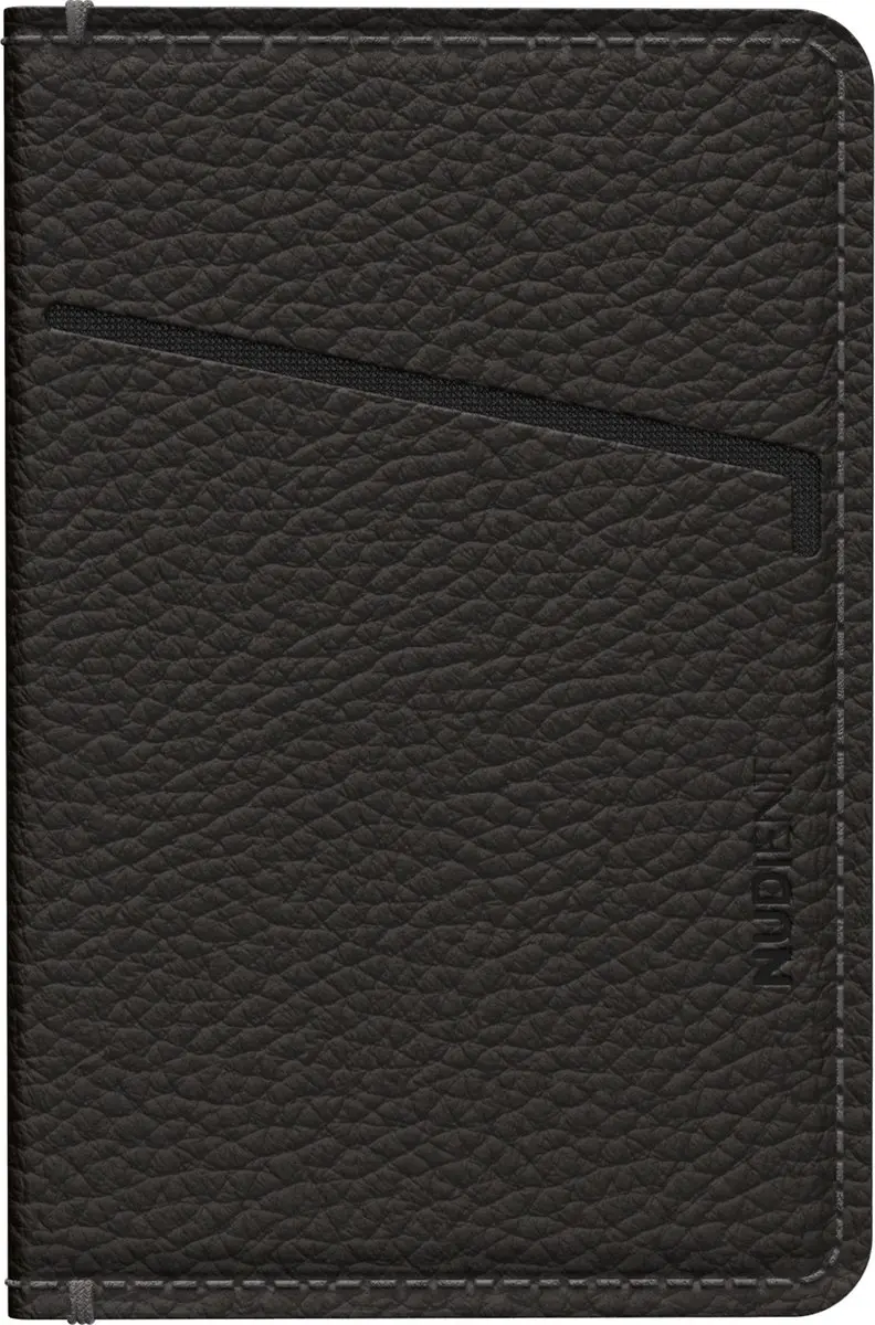 Nudient Card Holder Leather Ink IPNNN-WABL - Zwart - afbeelding 6 van 6