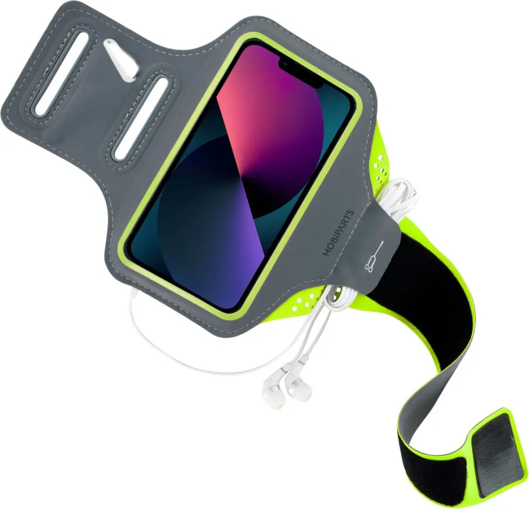 Mobiparts Hardlooparmband iPhone 13 Mini MP-118663 - Groen