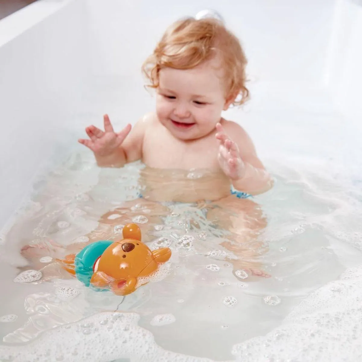 Hape Swimmer Teddy Wind-Up Toy 411854 - Veelkleurig - afbeelding 5 van 6