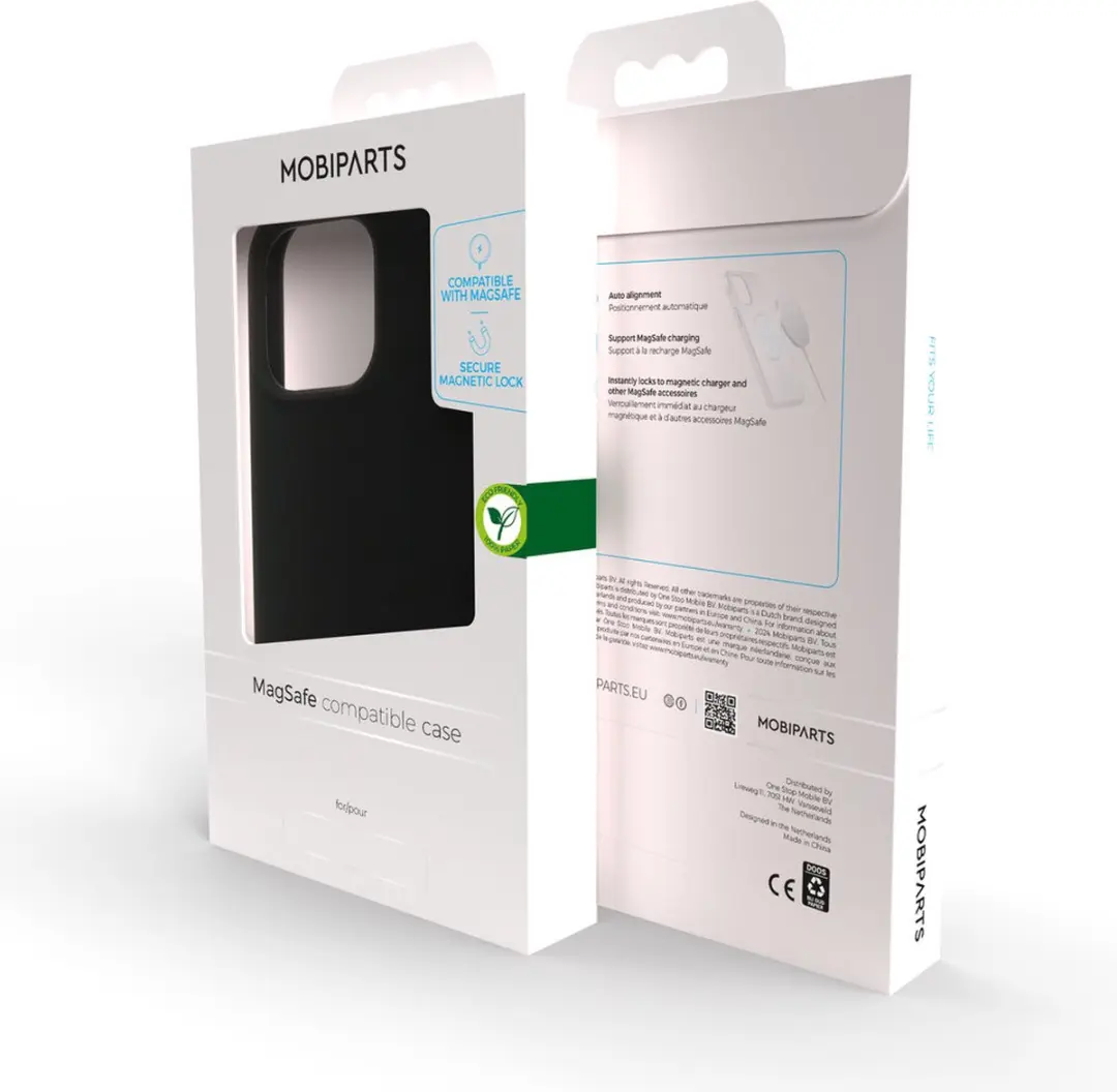 Mobiparts MP-5001150 Silicone Hoesje iPhone 14 Pro Max - MagSafe - Zwart