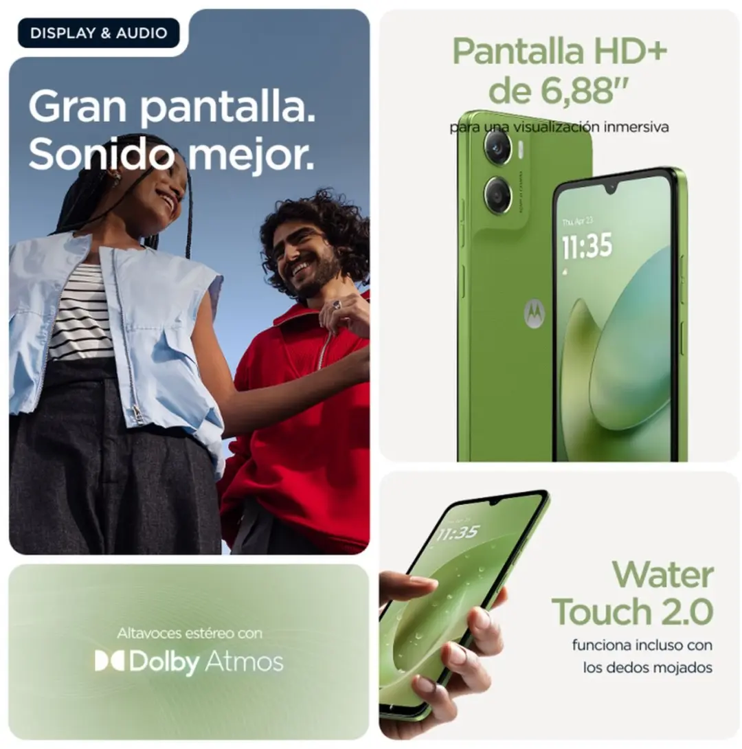 Motorola moto g06 PB980005SE Smartphone - 6.88" - 4GB/64GB - Groen - afbeelding 6 van 6