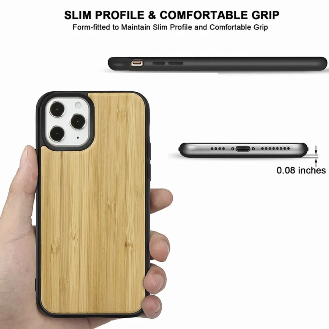MobiQ Houten Hoesje iPhone 13 Pro 13-00995 - Bamboe