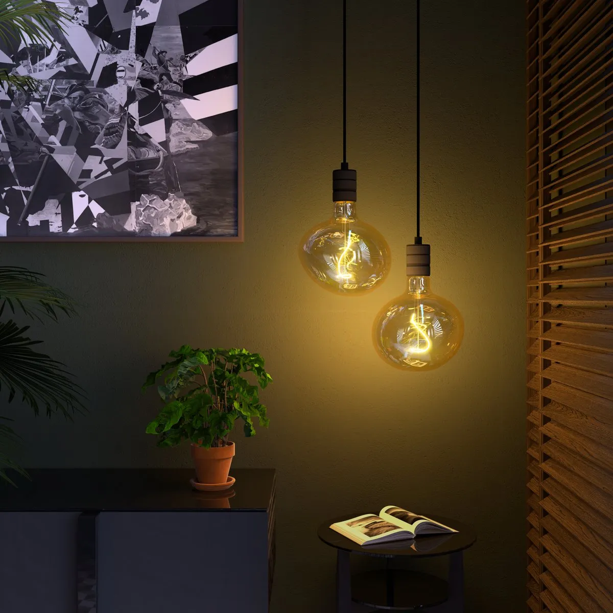 Calex Pebble LED Lamp E27 - Goud - 4W - 1800K