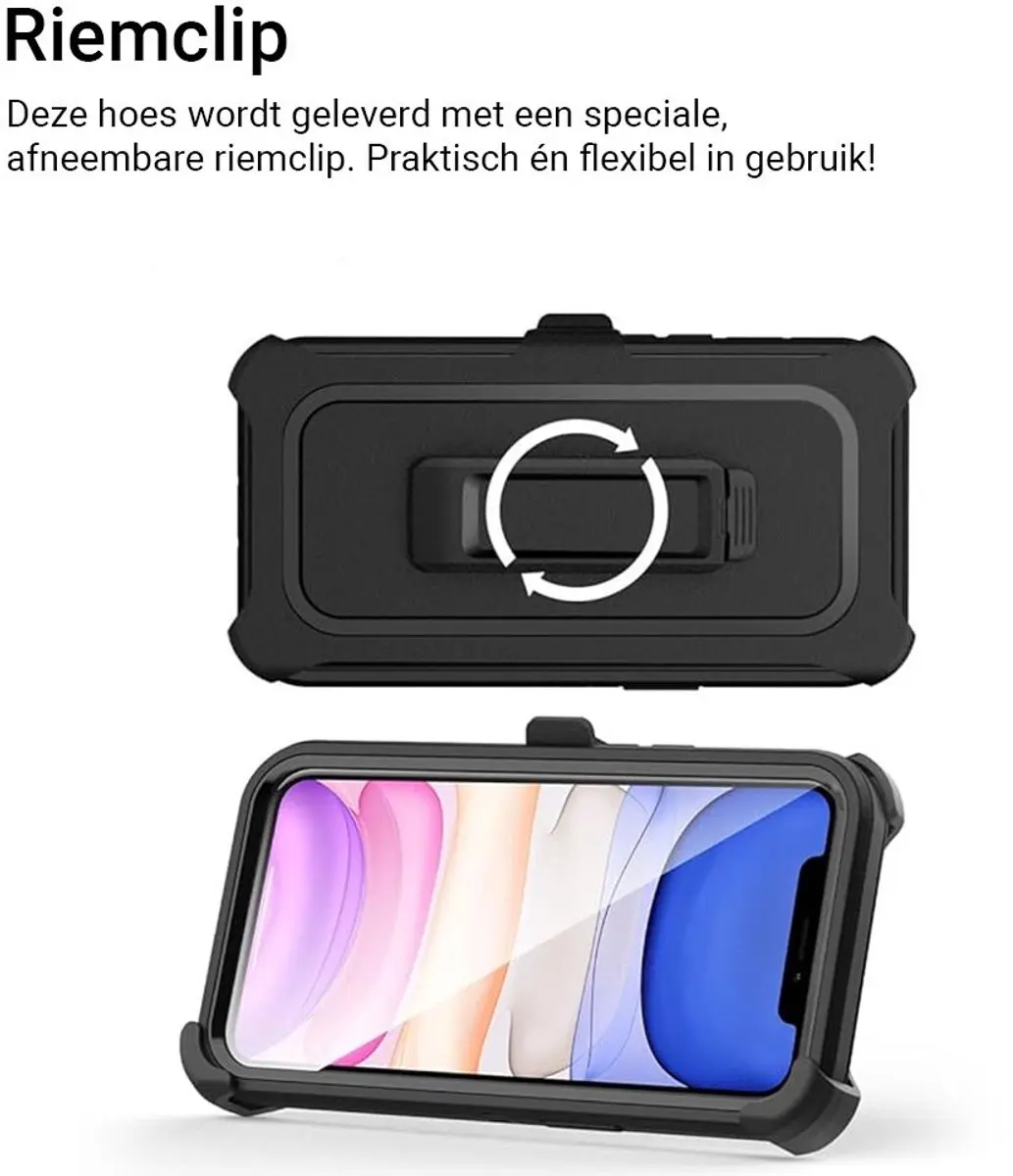 MobiQ Extreme Armor Hoesje 13-01698 - iPhone 11 - Zwart