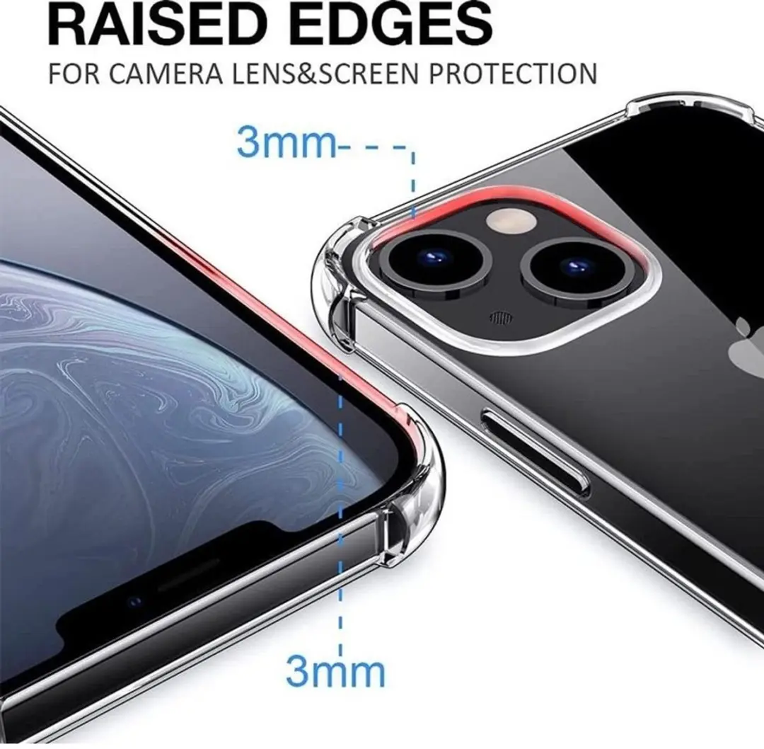 MobiQ Clear Rugged Hoesje iPhone 15 Plus - 13-03051 - Transparant
