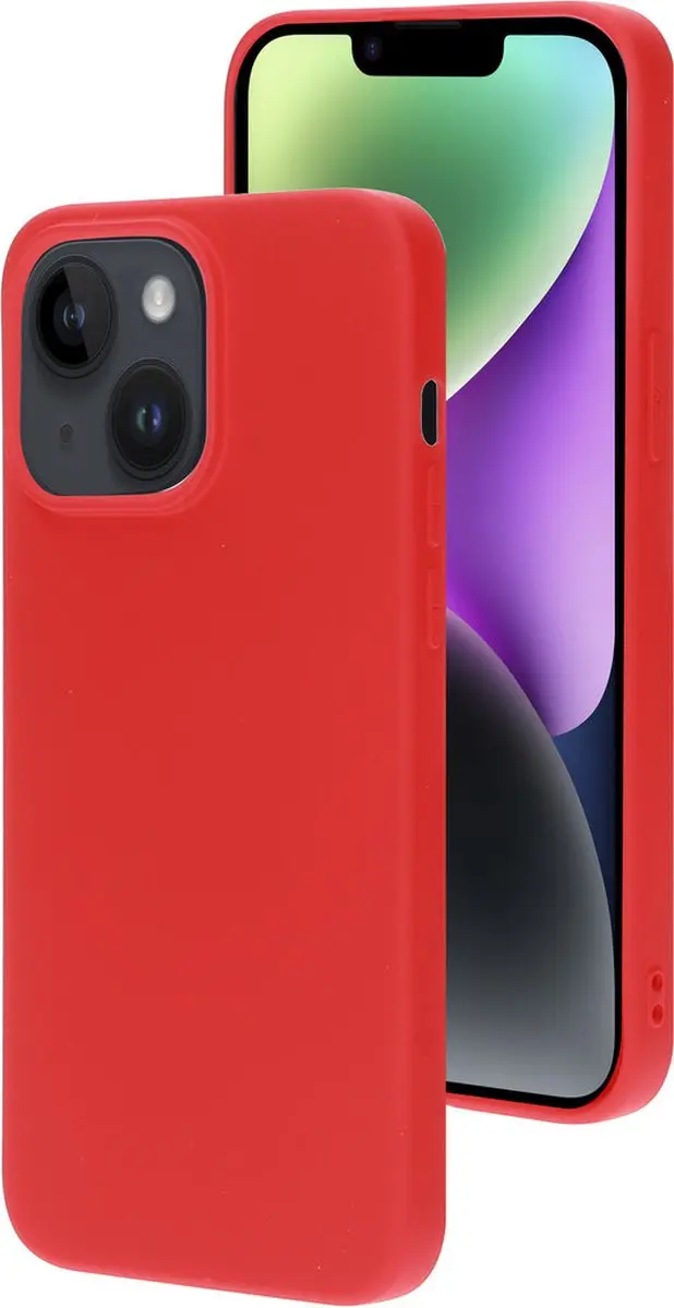 Mobiparts Hoesje Apple iPhone 14 Plus Siliconen Rood MP-123207