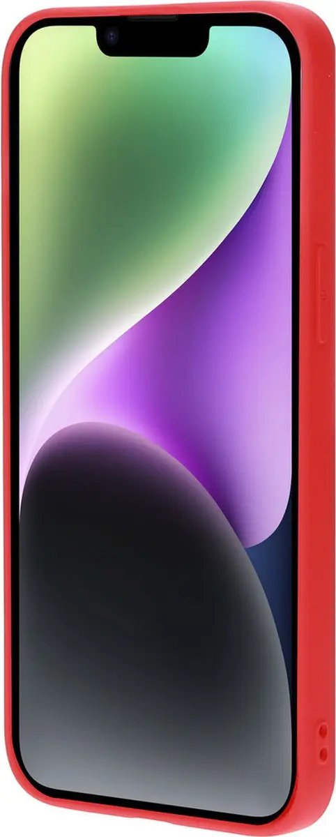 Mobiparts Hoesje Apple iPhone 14 Plus Siliconen Rood MP-123207