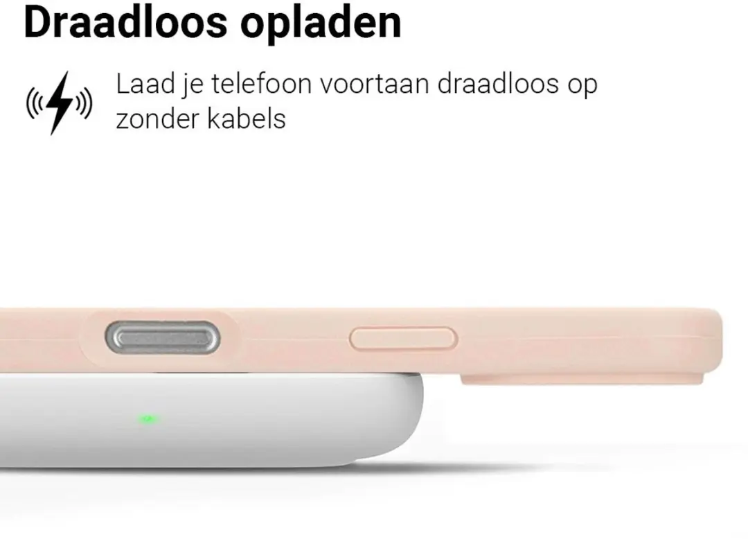 MobiQ Liquid Silicone Hoesje iPhone 16 Plus - Roze - 46-00138