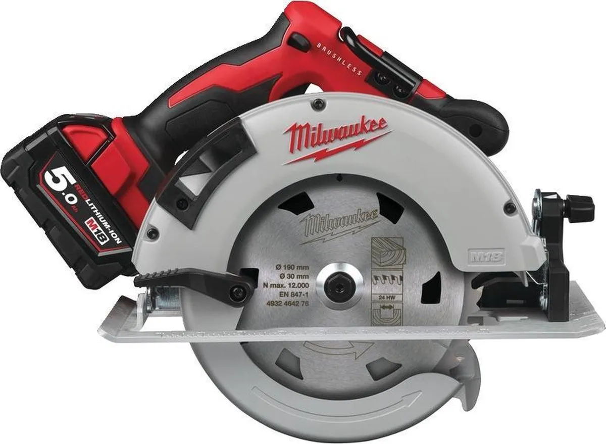 Milwaukee M18 BLCS66-502X Accu Cirkelzaag 190mm
