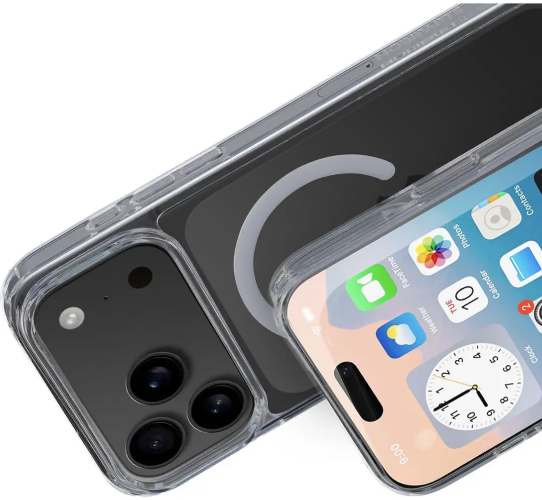 Mobiparts MP-130095 Hoesje iPhone 17 Pro Max - Hardcover MagSafe - Transparant