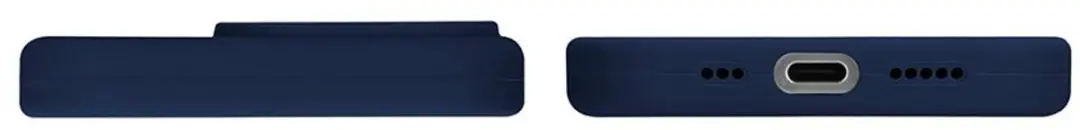 MobiQ Liquid Silicone Hoesje iPhone 16 Pro 46-00254 - donkerblauw