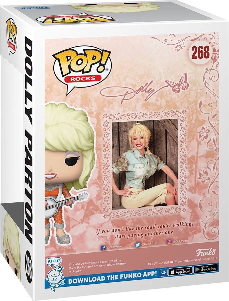 Funko Pop Dolly Parton - 9,5 cm - Multi