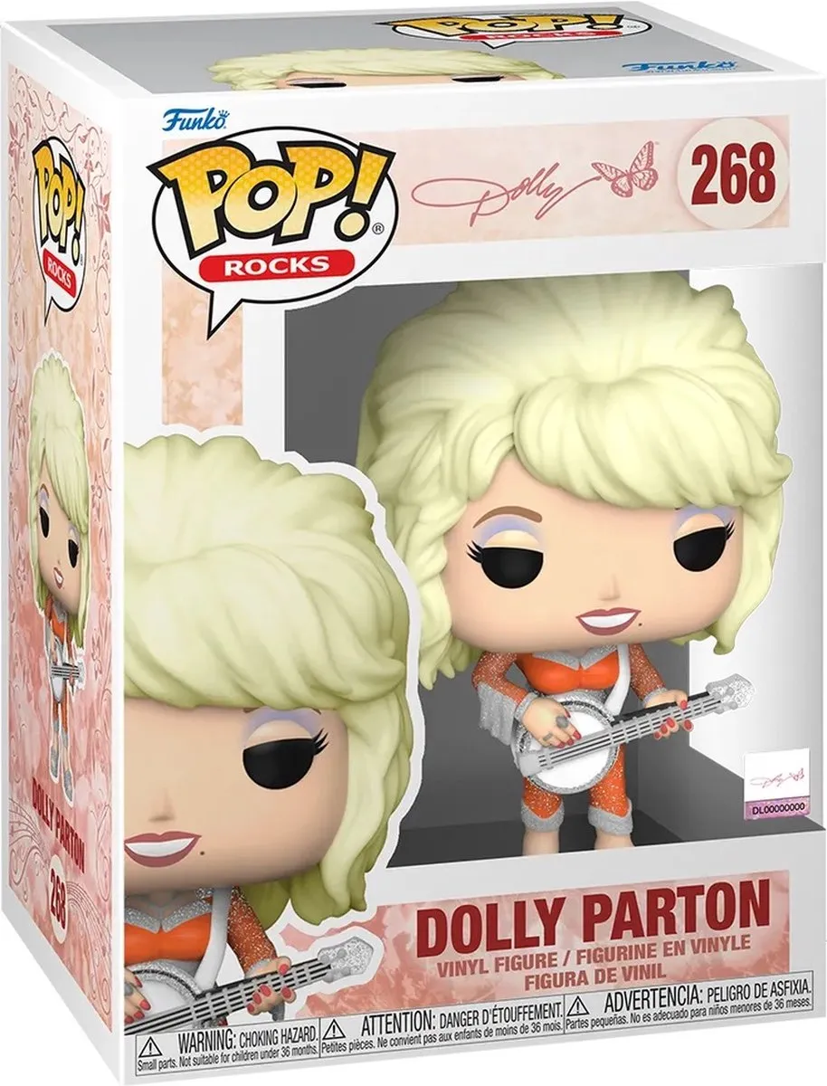 Funko Pop Dolly Parton - 9,5 cm - Multi