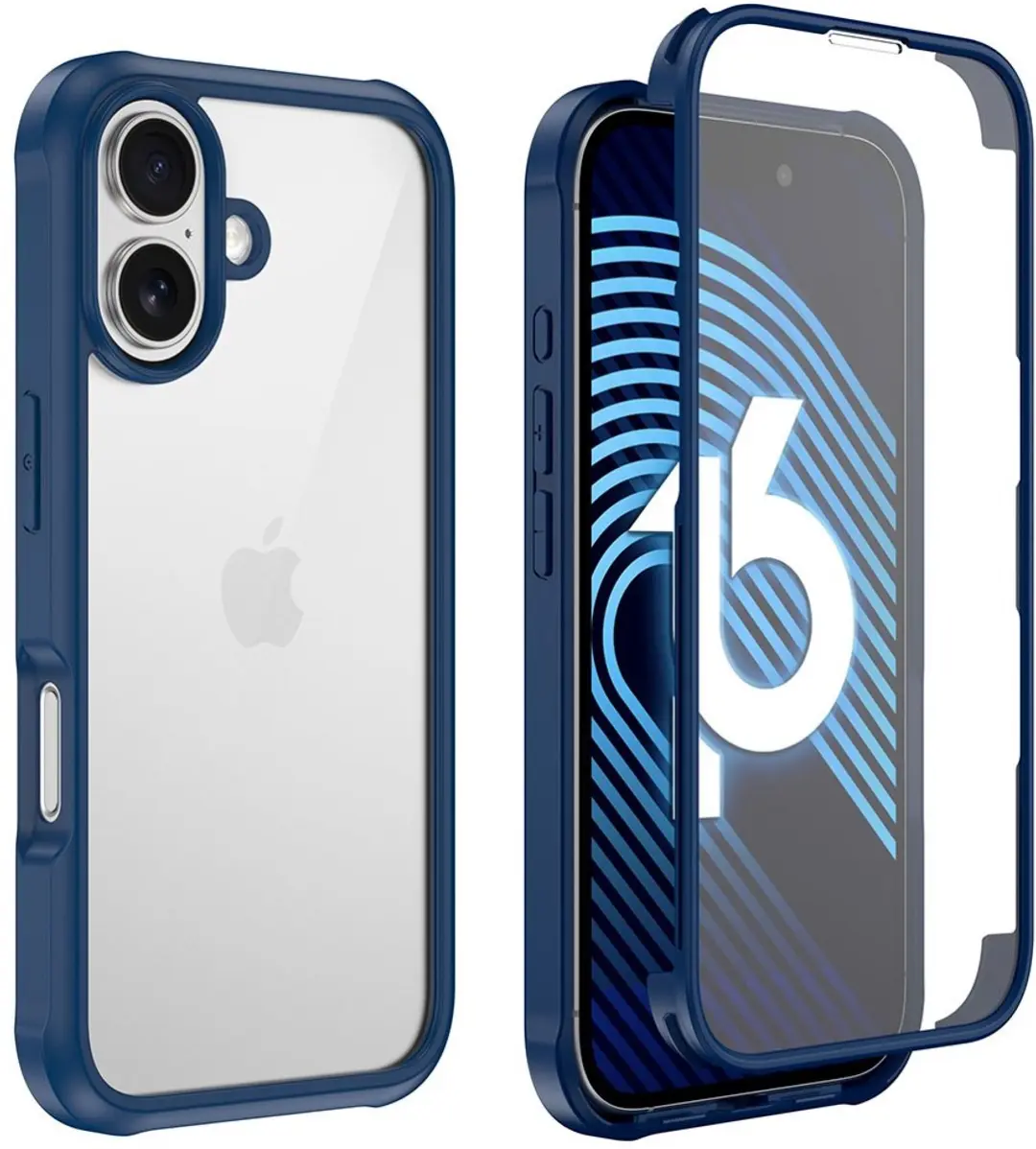 MobiQ Rugged 360° Case iPhone 16 - Groen - 46-00049