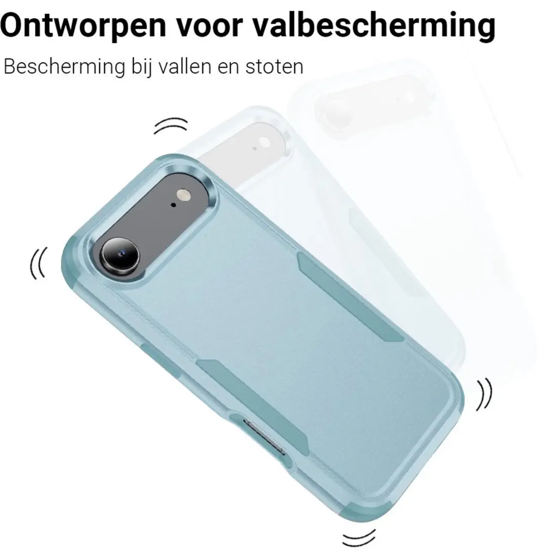 MobiQ Layered Armor Hoesje 46-01301 - iPhone 17 Air - Turqoise