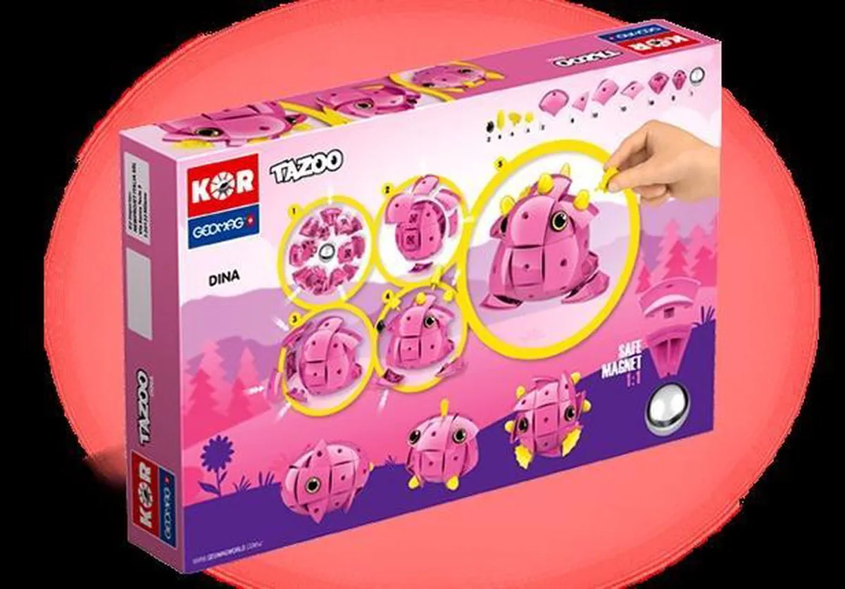 Geomag Kor Tazoo Dina Roze Bouwset - 71 Delen