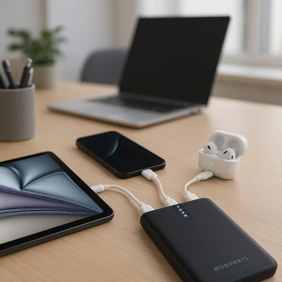 Mobiparts Powerbank III MP-129878 10.000mAh - 22,5W - Zwart - afbeelding 3 van 6