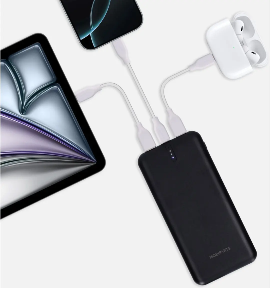 Mobiparts Powerbank III MP-129878 10.000mAh - 22,5W - Zwart - afbeelding 5 van 6