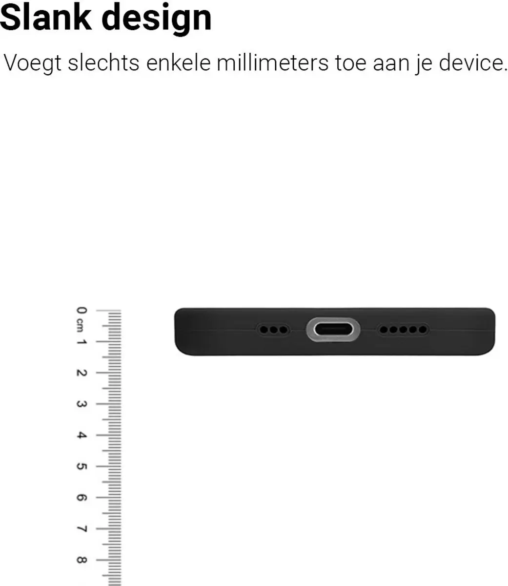 MobiQ Liquid Silicone Hoesje iPhone 16 Pro 46-00253 - Zwart