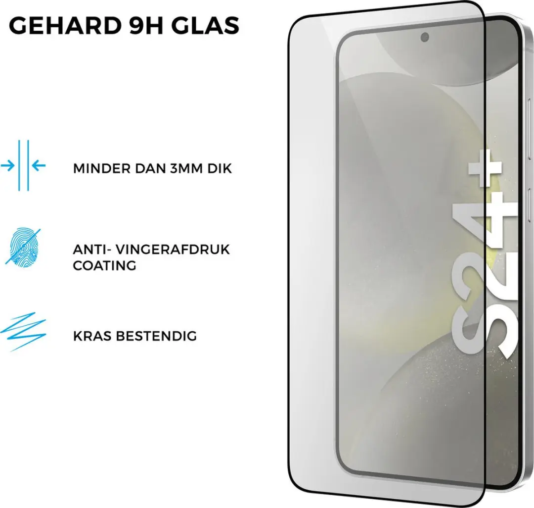 Mobiparts MP-5002116 Silicone Hoesje Samsung Galaxy S24 Plus - Zwart