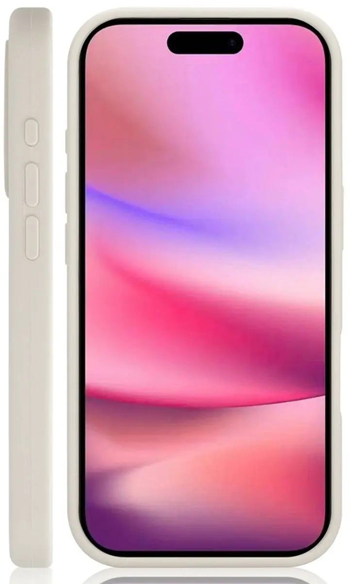 MobiQ Liquid Silicone Hoesje iPhone 16 Pro 46-00262 - Lichtgrijs