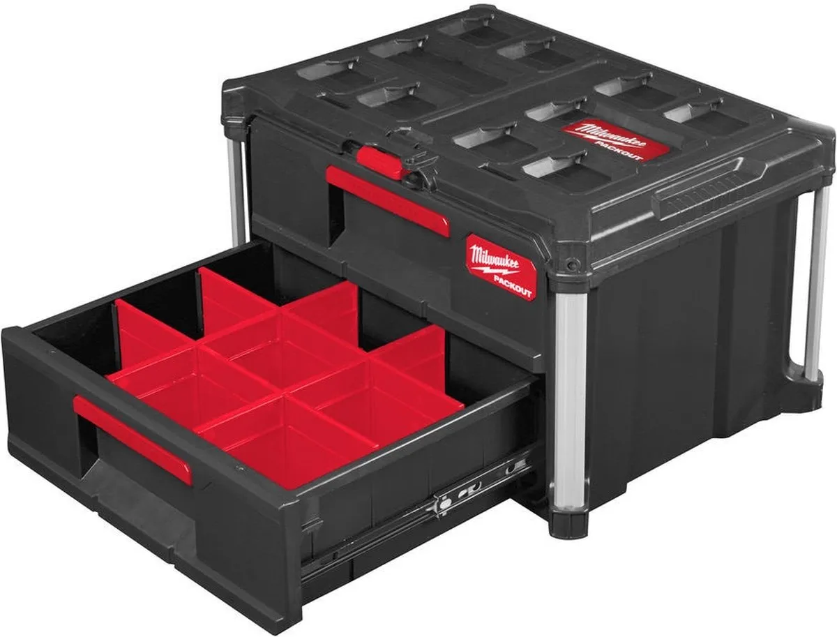 Milwaukee PACKOUT Gereedschapskoffer 2 Lades 4932472129
