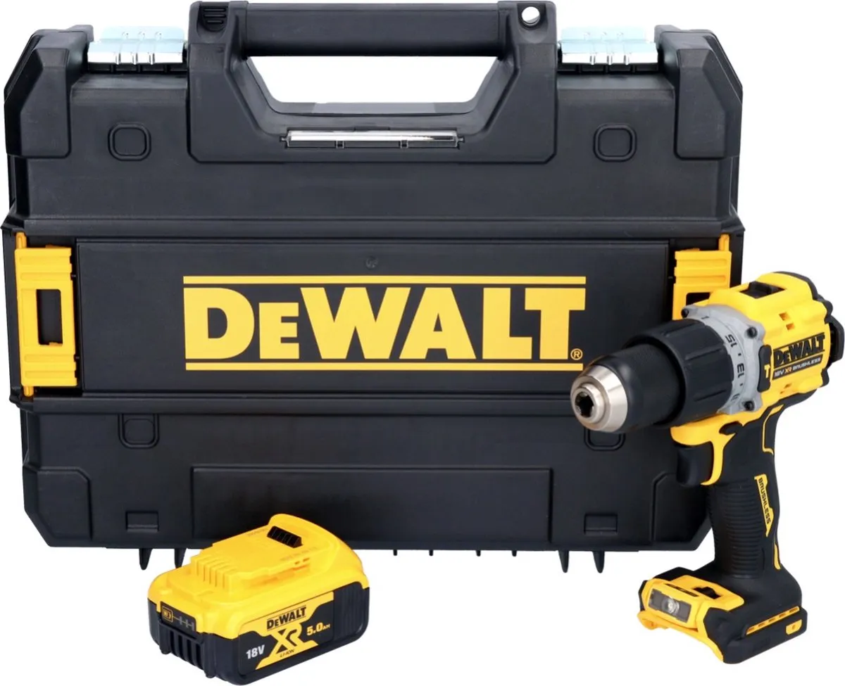DeWalt DCD805NT Accu-klopboormachine 18V 90Nm - Borstelloos - 1x 5,0Ah - afbeelding 2 van 5