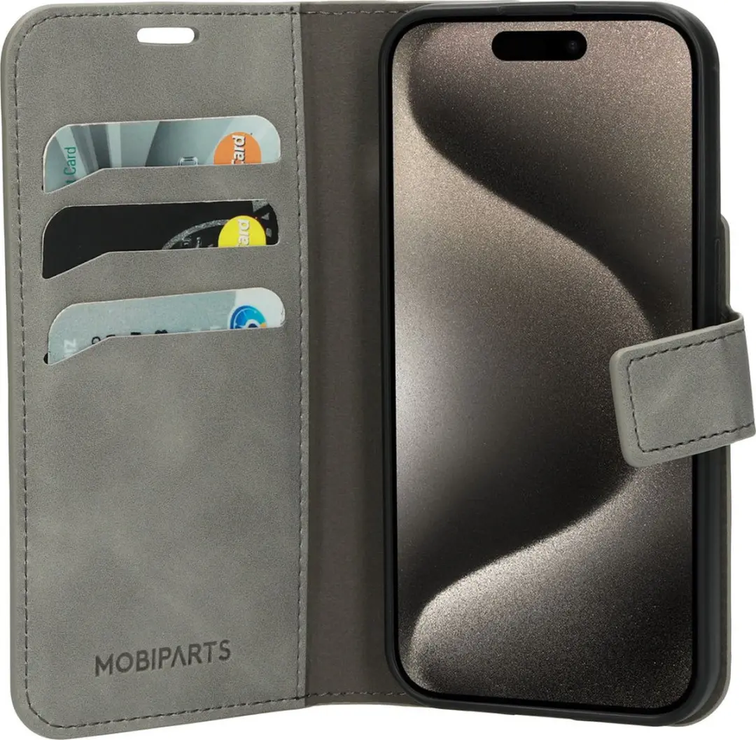 Mobiparts MP-124387 Hoesje iPhone 15 Pro - Grijs