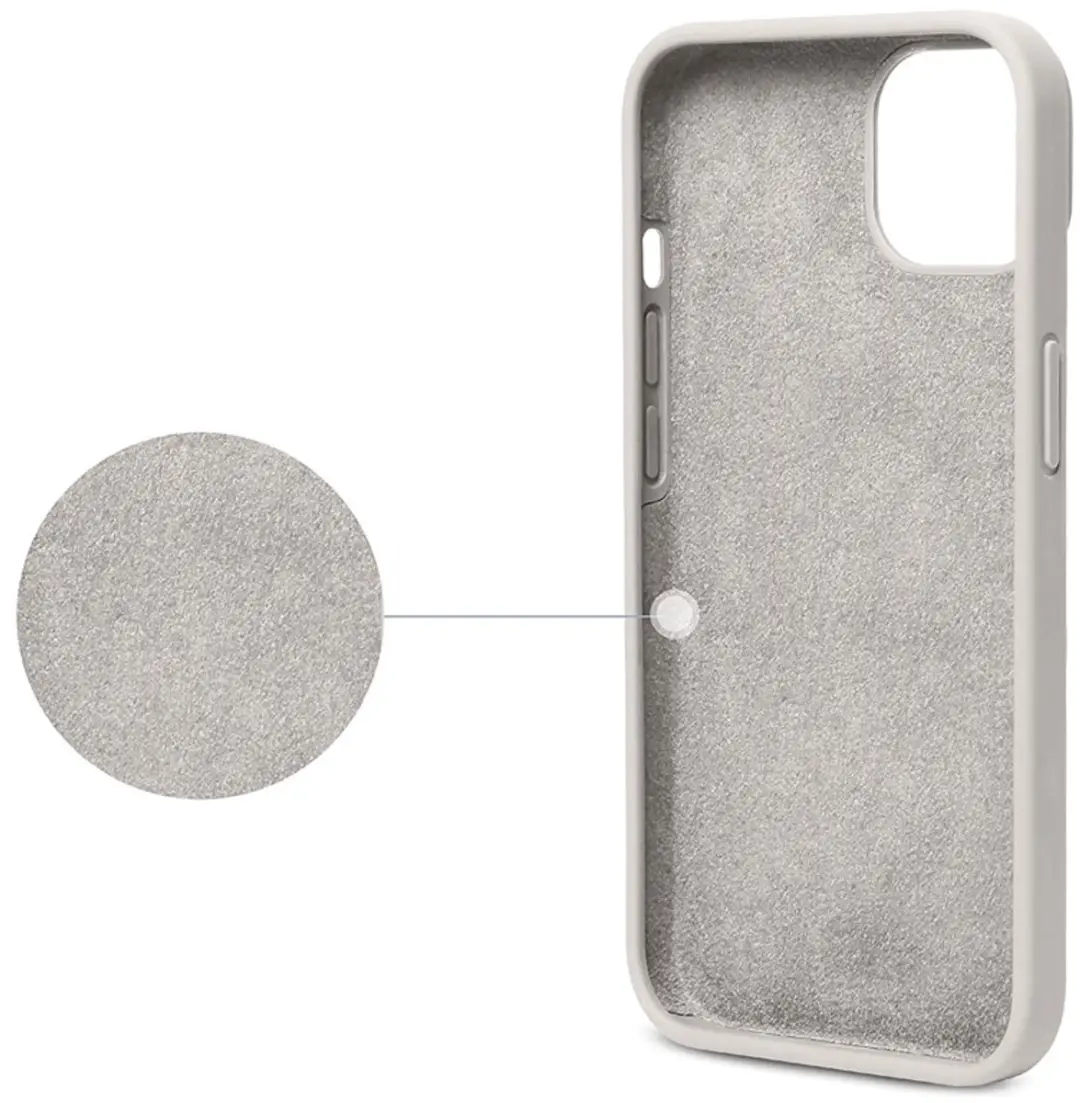 MobiQ iPhone 13 Mini Siliconen Hoesje - Lichtgrijs - MPN 13-01545