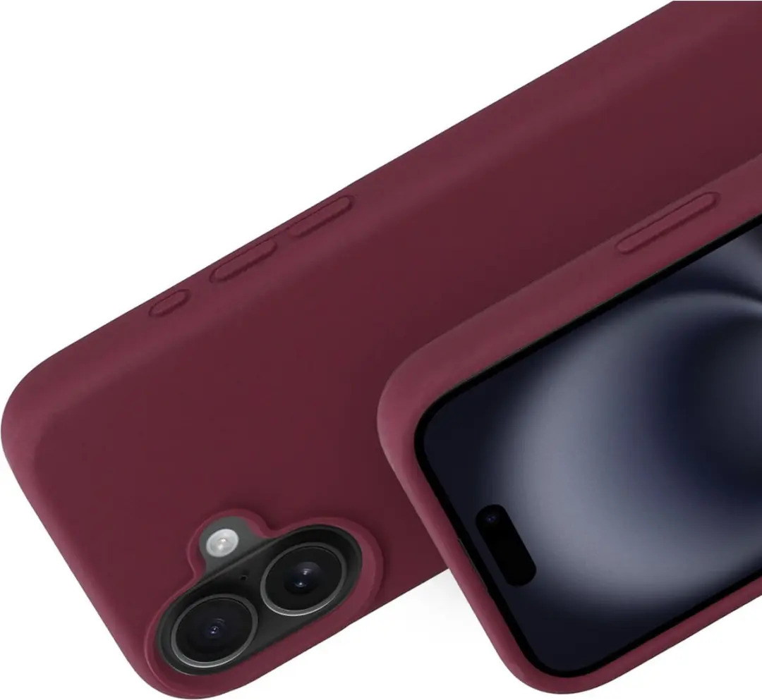 Mobiparts Hoesje iPhone 16 Siliconen - Paars Rood - MP-127665