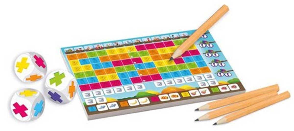 999 Games - Scoreblokken - Keer op Keer Kids - twee stuks - Dobbelspel